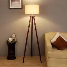 Floor Lamp Sophisticated Lighting with a Warm Brown Shade