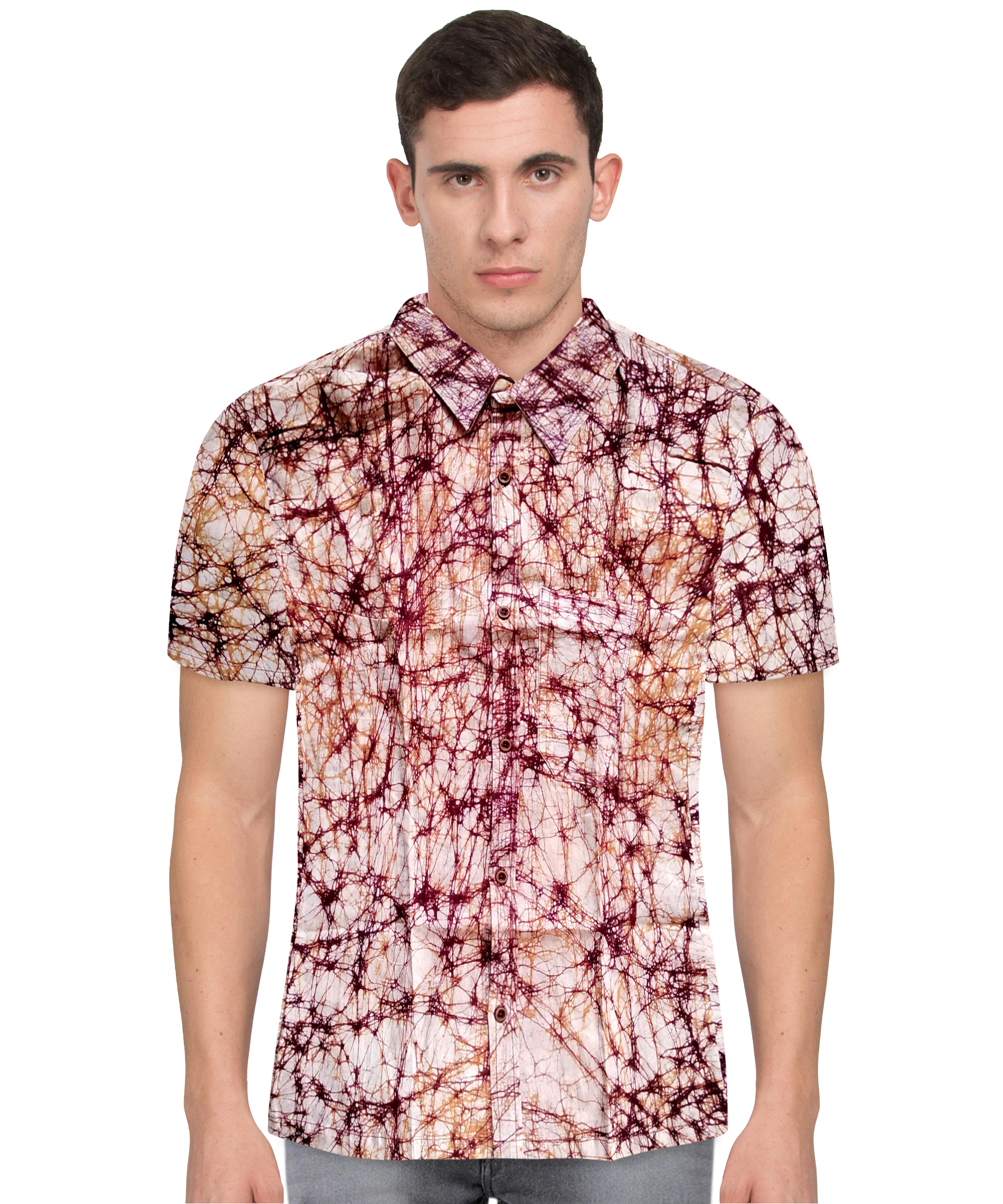 Soft Rose Batik Short Sleeve Shirt